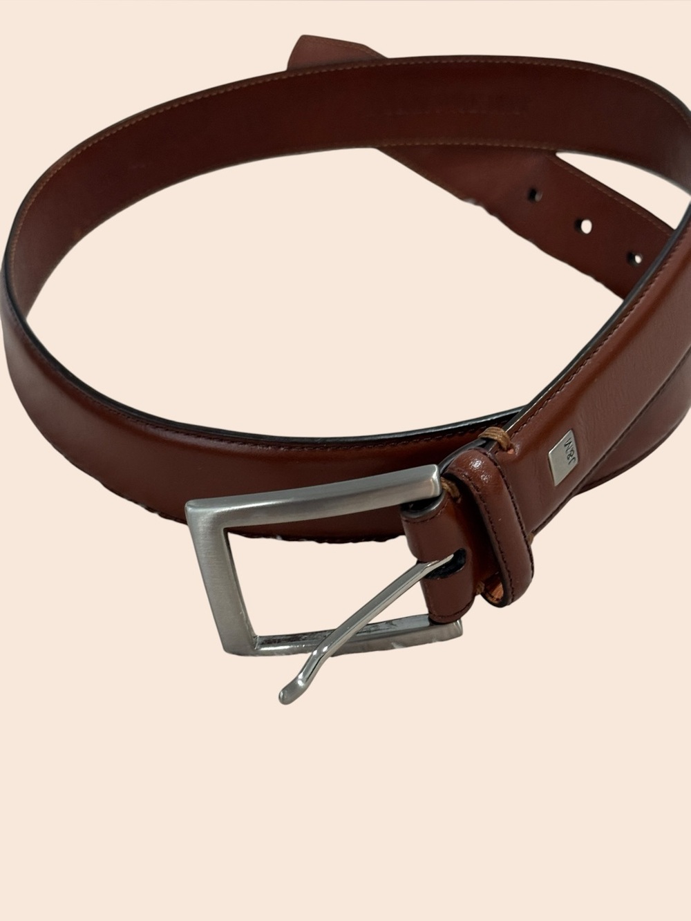 Johnston & Murphy Brown Leather Belt Men’s Size 32 | Model 75‑44017
